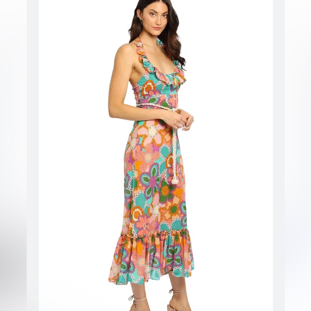 Zimmermann Lola Frill Picnic Midi Dress - Picture 2 of 9